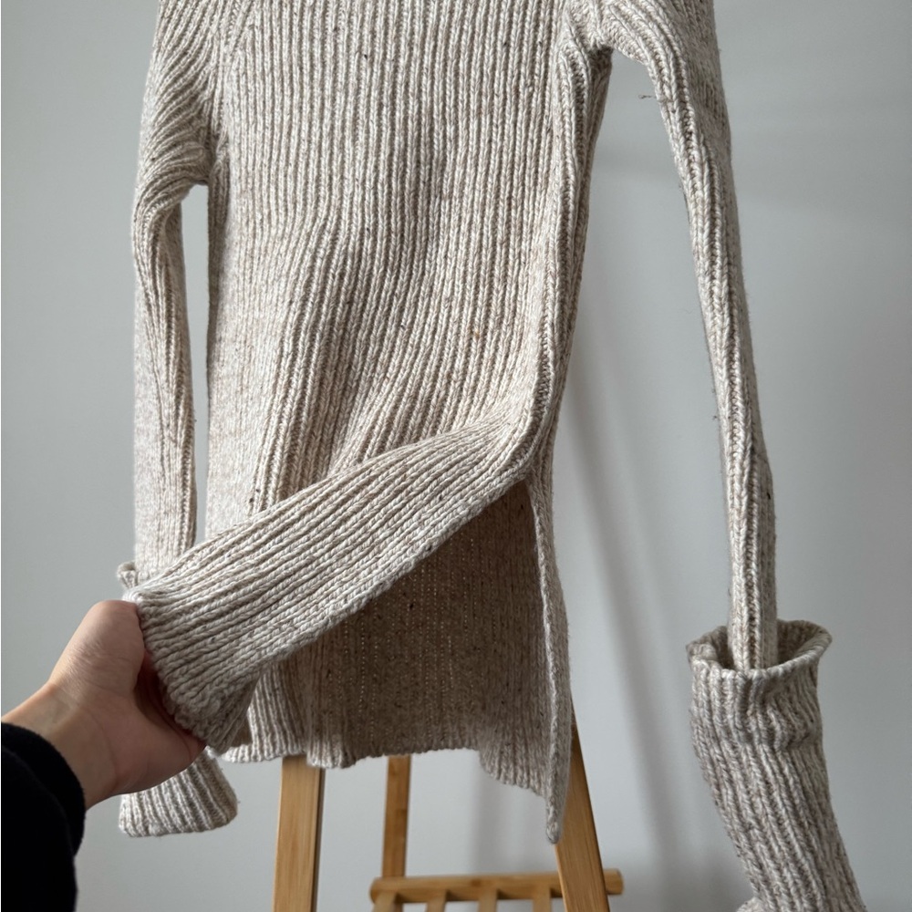 Joseph Cozy Cream Wool Sweater, Size XS - Picture 7 of 8